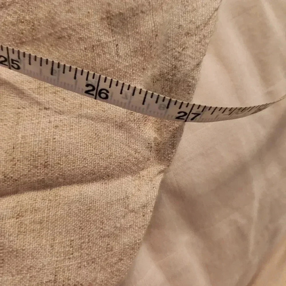 Authentic Organic Japanese Sweater Cardigan Pockets Artistic Beige Tan Straw - Picture 8 of 9